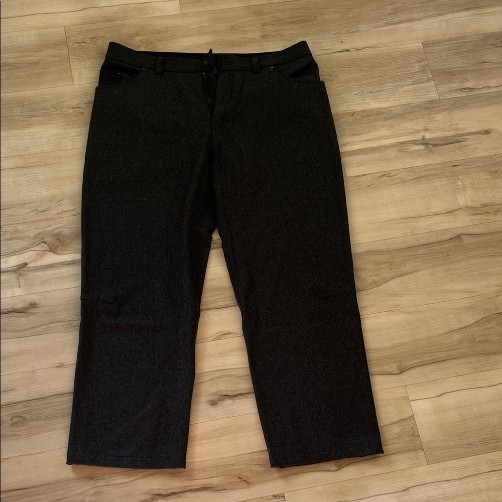 Ibex Black and Purple Patterned Pants